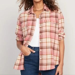 Old Navy-The Boyfriend Shirt Cotton Flannel